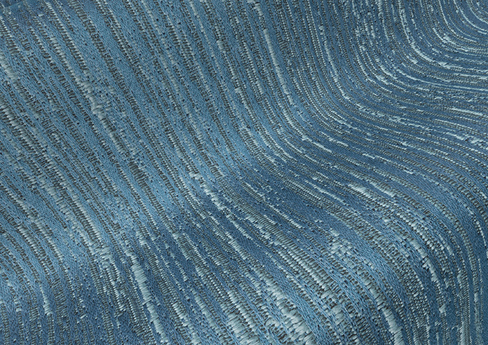 Cascade, Vivid Blue - Twist&Fit Roman Blind - Image 4